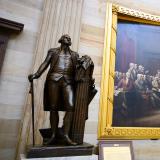 Statue of George Washington in the US Capitol Rotunda